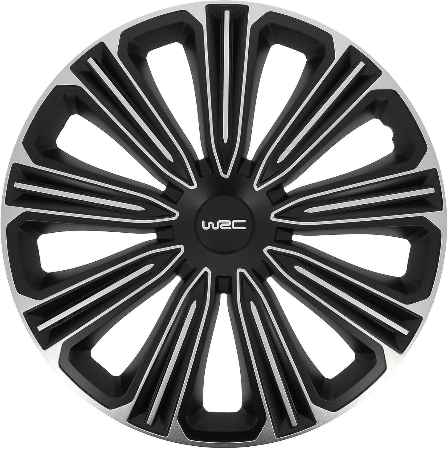 007491 4 Enjoliveurs, Bicolores, Tous Types de Roues, 15 Pouces, Noir Bicolore 15 pouces