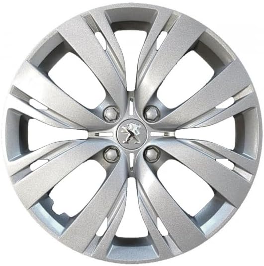 Kit de 4 enjoliveurs adaptables - pour Peugeot 208 - diamètre 15" - Non Originaux