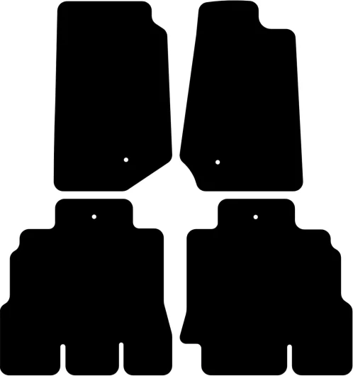 Kovvar Tapis de Sol Compatible avec Jeep Wrangler JK 2007-2018 Correspondant à la Version: 5 Portes - 1 Fixation - Qualité: Comfort Wrangler JK 2007-2018 - 5 portes - 1 fixations Comfort