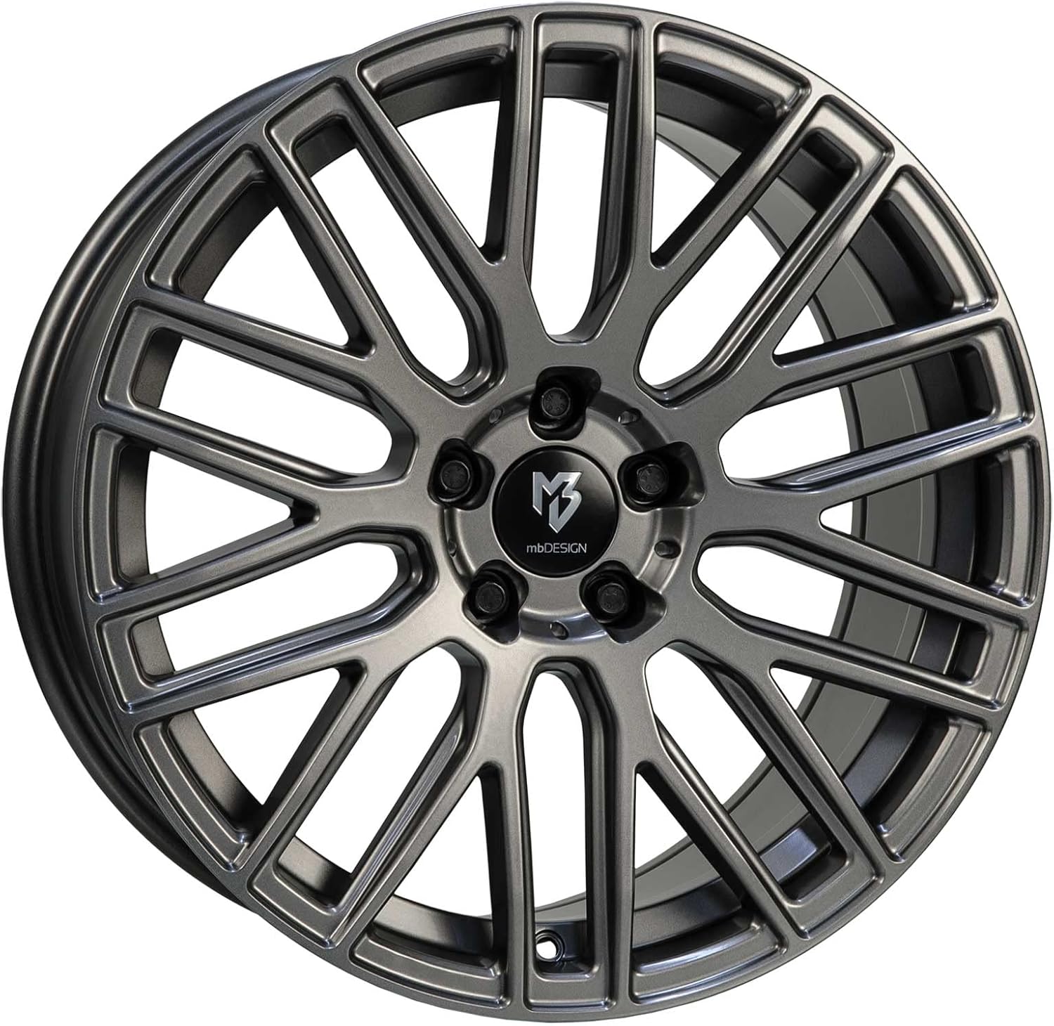 Jante MB Design KV4 9.0Jx20 ET40 5x130 Mattgrau compatible avec Porsche Cayenne