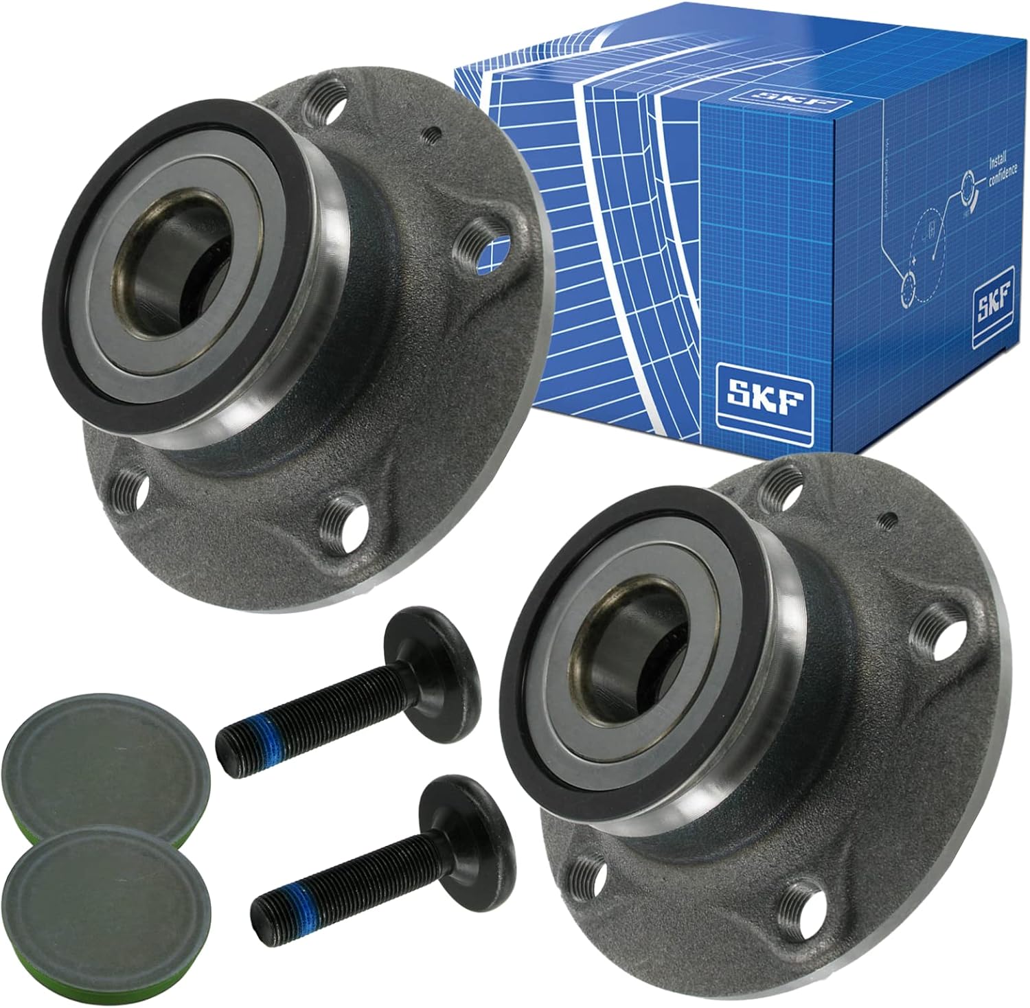 Lot de 2 roulements de roue arrière avec moyeu - VKBA 3656 pour A3 Q2 Leon Altea Golf V 6 7