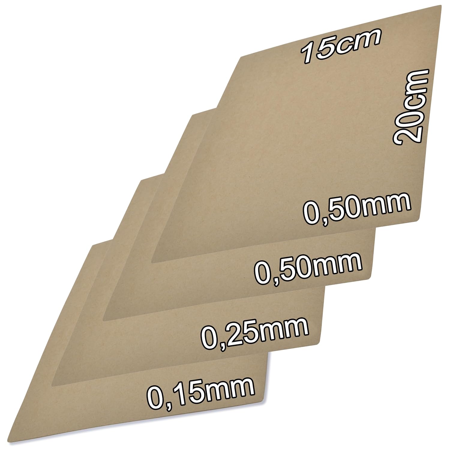 4 Feuilles de Joint 0,15mm 0,25mm et 2x 0,5mm Papier Indéchirable à découper dimensions 20 x 15cm pour Haut Moteur Cylindre Culasse Clapets pour Scooter Moto Tondeuse Tronçonneuse 2T 4T