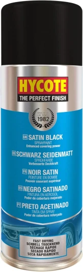 Peinture en Aérosol Noir Satiné, 400 ml Satin noir