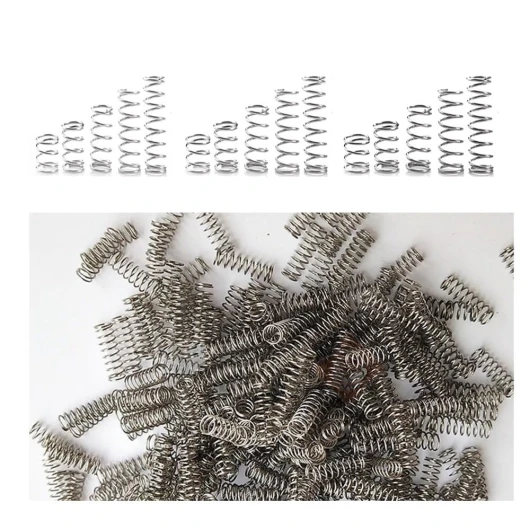 Ressorts métalliques Petits ressorts de Return en acier inoxydable, 100 pièces, ressort mécanique comprimé pour projet de bricolage, stylos de remplacement à domicile ( Color : 100pcs , Size : 0.5mm*6 0.5mm*6mm*30mm 100pcs