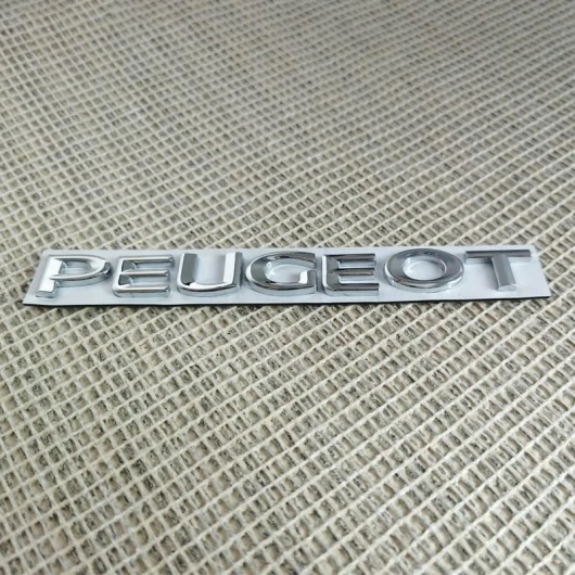 Autocollant Décoration Coffre Arrière de Voiture, Autocollant D'emblème D'insigne, Accessoires Extérieurs Modification, Pour Peugeot 3008 308 2008 208 408 4008 GT 5008 307 508 206 207 301,silver