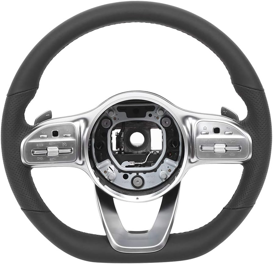 Gearwell Ensemble de volant de voiture AMG Line d'origine sans airbag – Volant de performance adapté pour Benz A B C E S G GLC GLE Classe 2010+