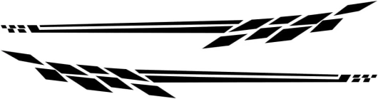 Autocollant De Voiture,iSpchen 2pcs Autocollant Latéral La Voiture Universels Autocollants Voiture Sport Bandes De Course Vinyle stickers Rayure Auto Racing Body Side Stripe Decal Camping Car Noir