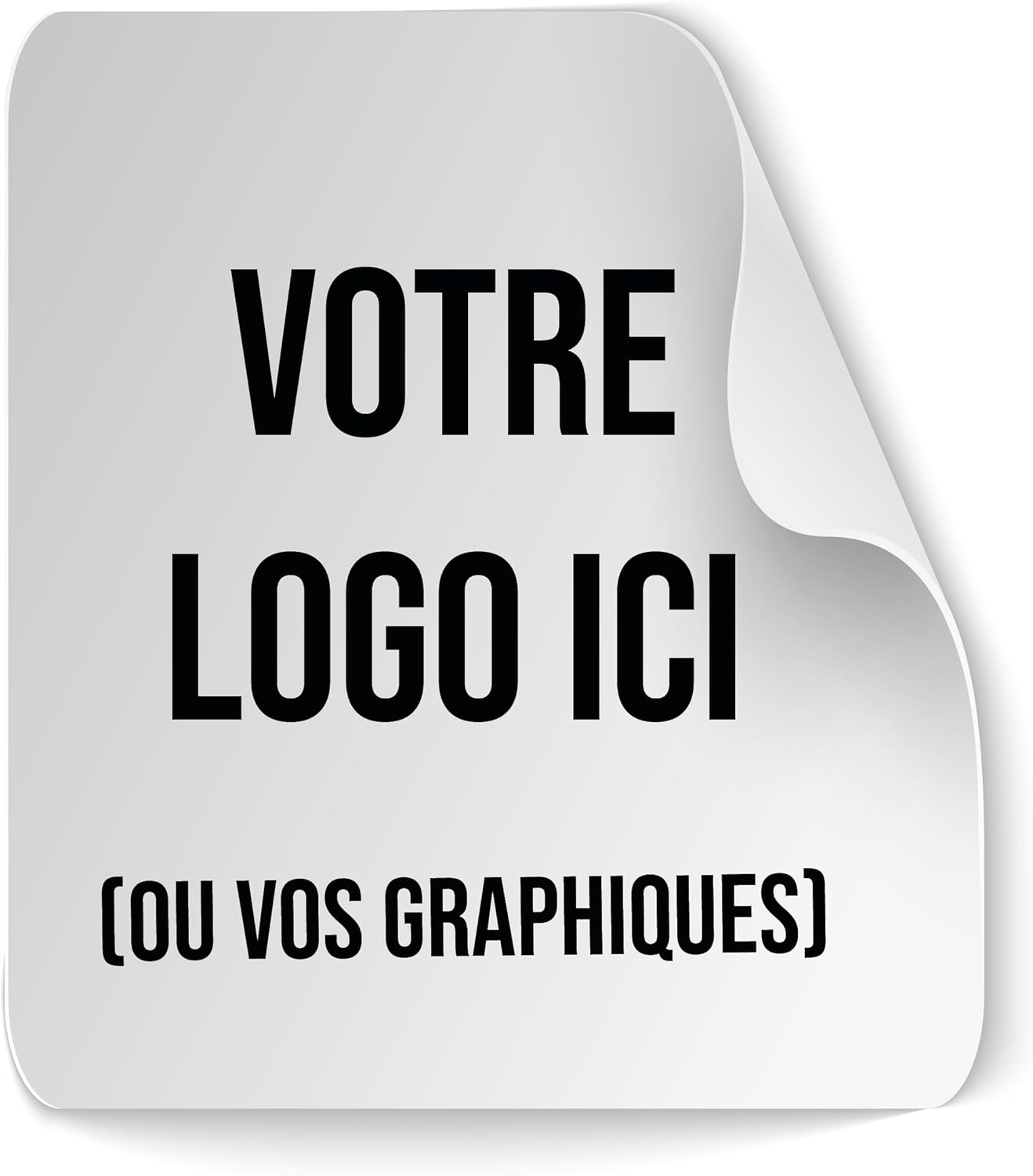 Lot de 100 autocollants personnalisables polyvalents – Insérez votre logo ou votre illustration – Taille sélectionnable de 2 cm à 20 cm – Idéal pour la décoration (Carré)