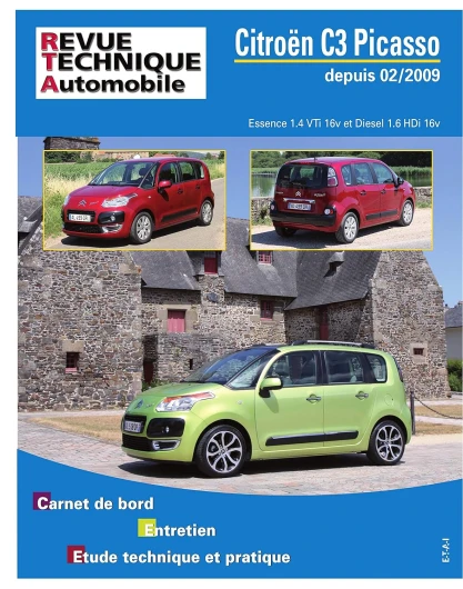 E.T.A.I - Revue Technique Automobile B745.5 - CITROEN C3 PICASSO PHASE 1 - 2009 à 2012