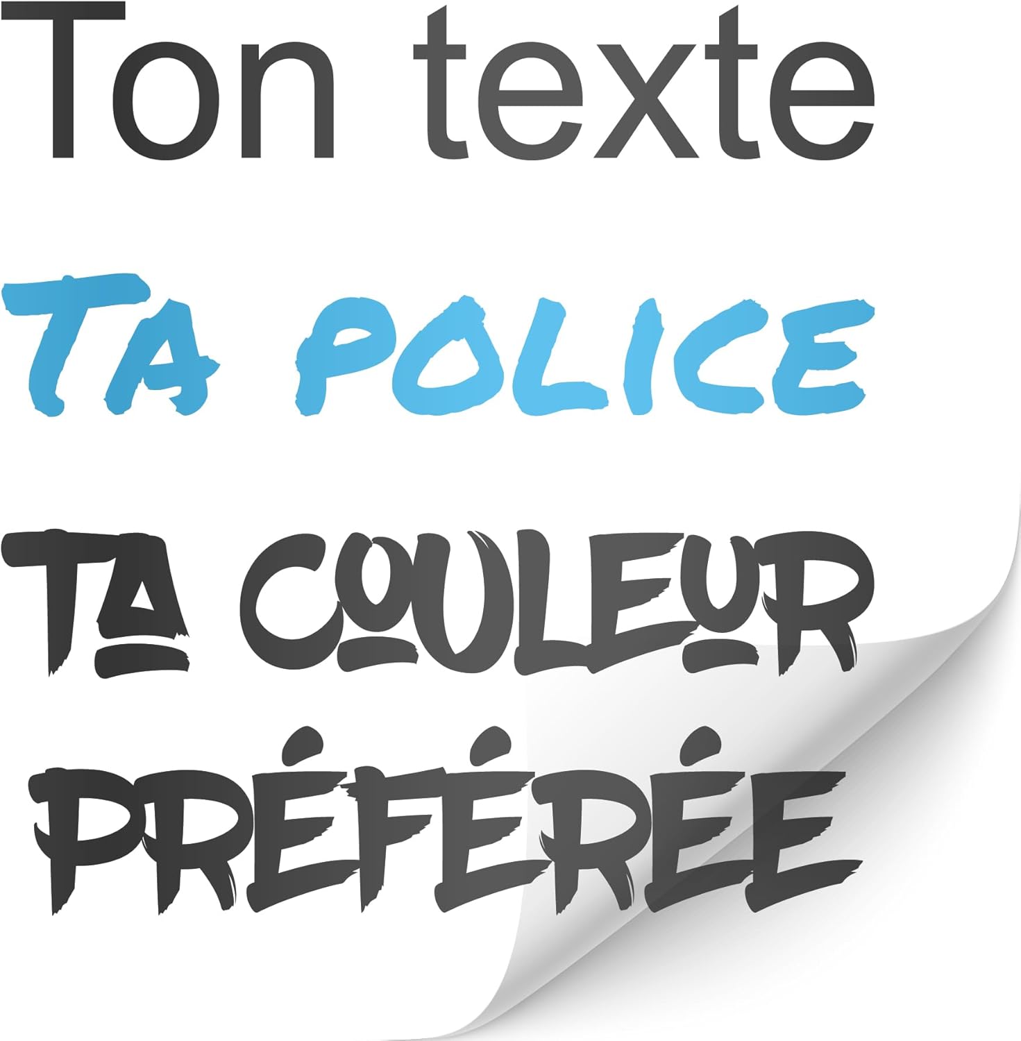 Autocollant personnalisé Auto Moto Vélo Bateau – adhère à toute surface lisse – créez votre sticker personnalisé – longueur de 10 à 124cm – lettres autocollantes voiture sticker personnalisé