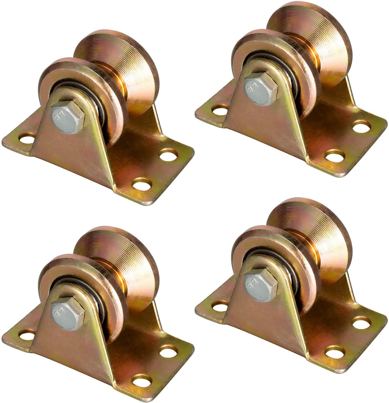 4 poulies de renvoi en acier pour cordes de 6 mm, poulie avec 2 roulements à billes