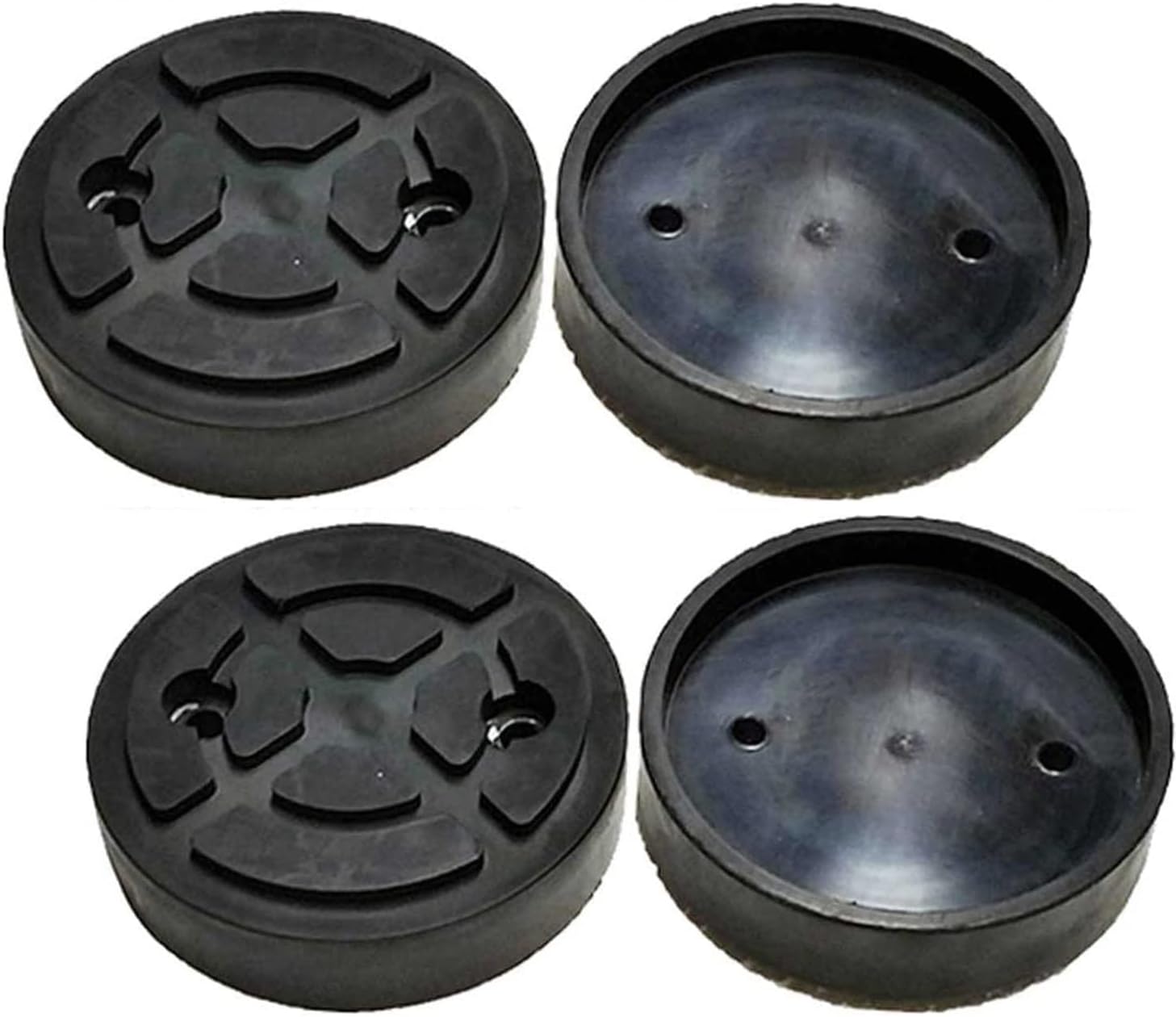 FILAVERSE - Kit de 4 Tampons/Patins en Caoutchouc pour Pont Élévateur ø120/108mm Spécifiques pour Ponts à Deux Colonnes Launch Twin Busch RP Tools - Appui Stable et Sûr 4 X CUF120/108-2F