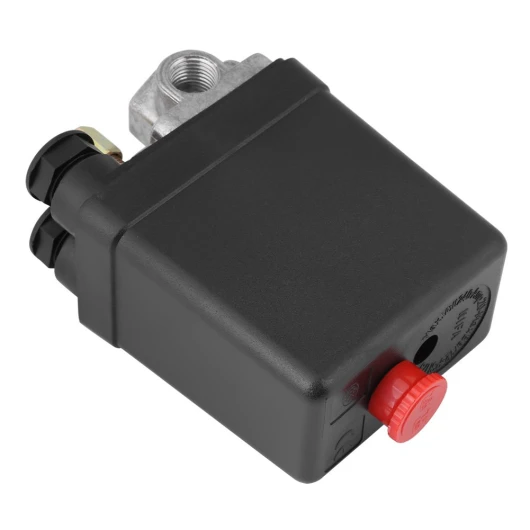 Pressostat Compresseur D'air, 90-120 PSI 240V Régulateur de Pression, Piece Detachee Compresseur à air, Soupape de Compresseur D'air avec 4 Sorties, pour Une Réduction Rapide de la Pression