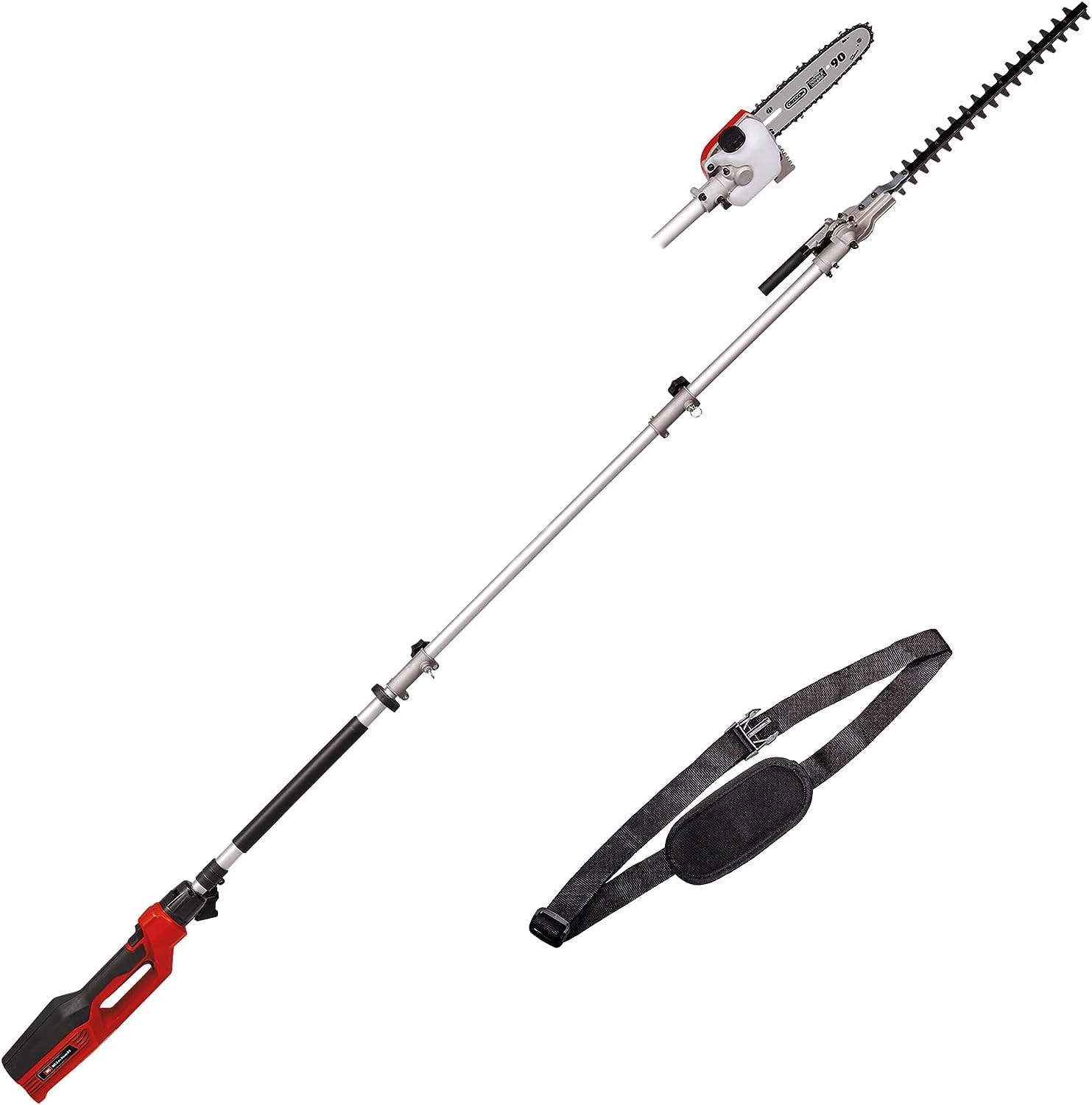 Taille-haies élagueuse télescopique GC-HC 90/2046 T (900 W, Longueur de Coupe de 41,2 cm pour Le Taille-haie et de 18 cm pour l’élagueuse, Manche Extensible Jusqu’à 2,60 m) Nouvelle Version