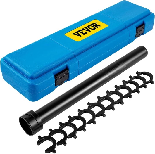 Kit d'Outils de Biellette de Direction Intérieure 13PCs, Outils de Retrait de Biellette, 12 Adaptateurs de Patte d'oie, Tube d'Entraînement 12,7 mm, en Acier Robuste, pour Entretien Automobile
