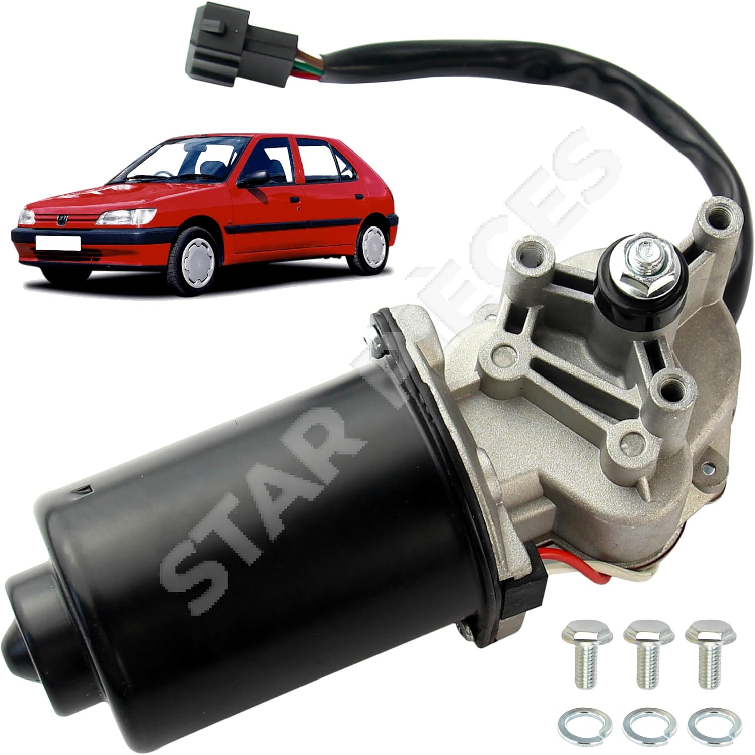 Moteur d'essuie glace compatible pour Peugeot 306 (1993-2002) 640589