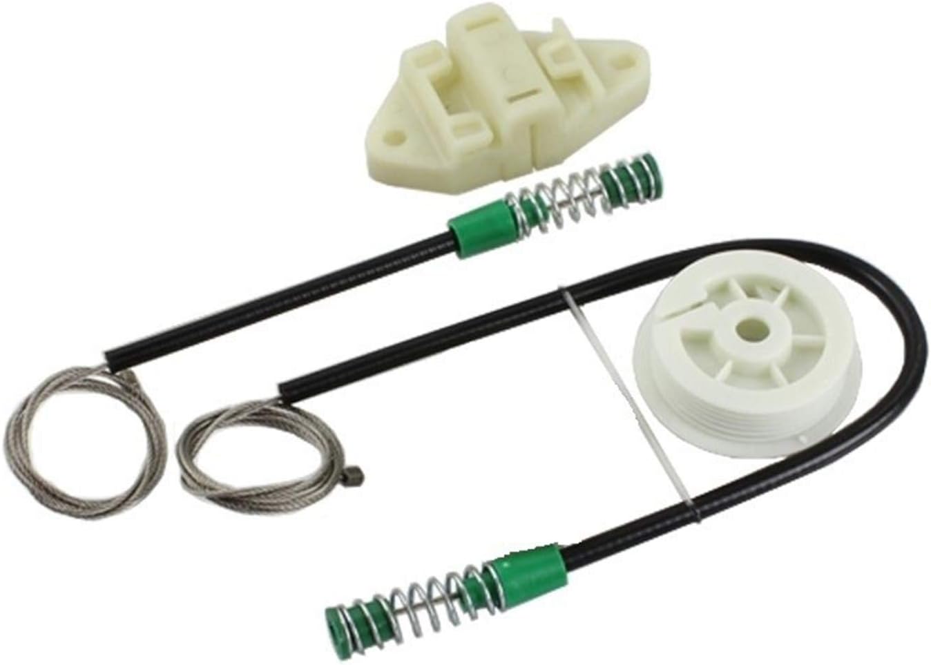 Mrfmh Lève-vitre électrique Kit de réparation de Voiture Lève-vitre Avant Gauche Kit/for Peugeot 306 Cabriolet 1993-1997 (Color : Black)