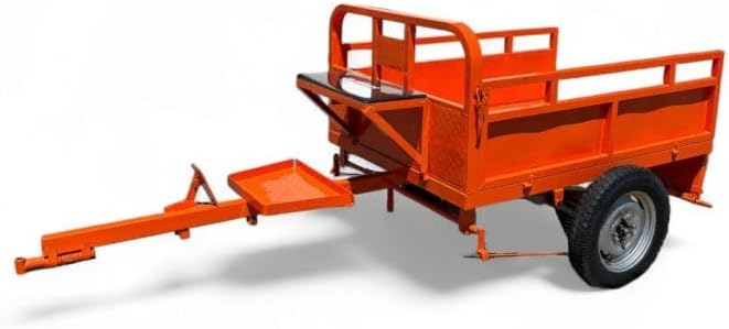 Remorque freinée 450KG de charge pour motoculteur toute marque - DAEWOO DATR145