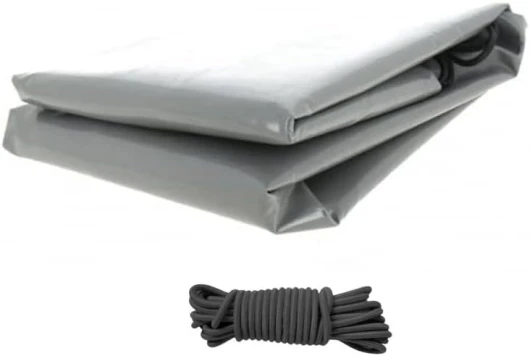 Bâche remorque Lider Robust 41395 – 260 x 141 x 10 cm – PVC 640g/m² étanche & renforcé – Gris – Fabrication française