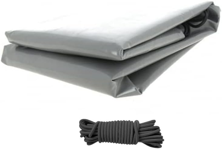 Bâche remorque Lider Seville 32210-13p – 155 x 117 x 10 cm – Toile PVC 640g/m² étanche & renforcé – Gris – Fabrication française