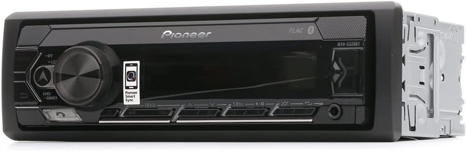 Pioneer MVH-S320BT - Bluetooth - Spotify - USB - Android - Autoradio Rouge, noir Bluetooth Taille unique
