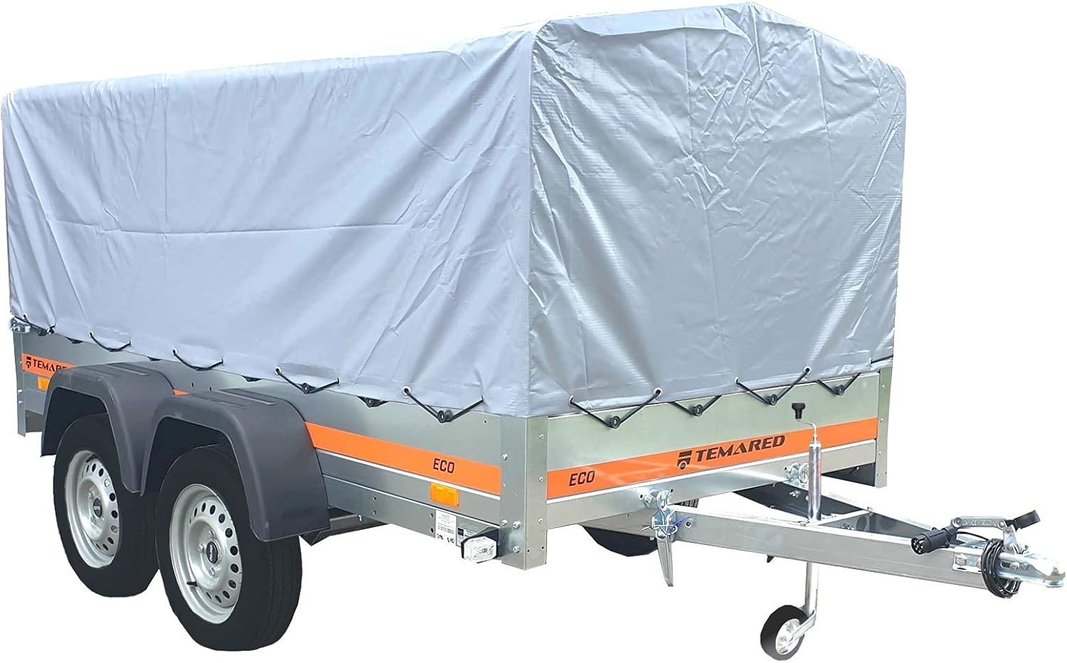 Tema Remorque bâchée basculante Double essieu 263X125cm ECO2612/2 Kipp