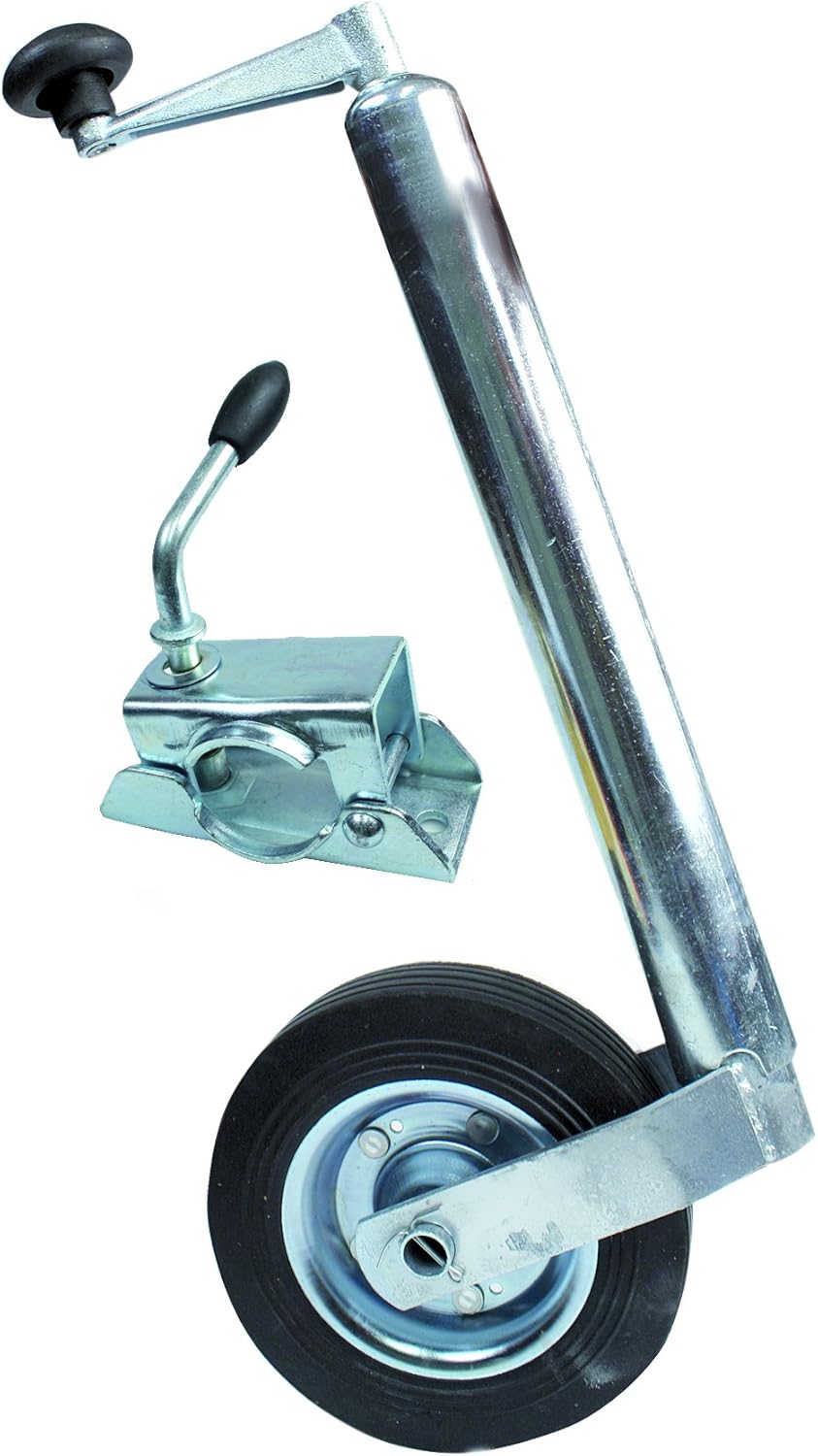 XL PERFORM TOOLS 553928 Roue Jockey avec Fourche Diamètre 48mm + Bride Remorque Unique