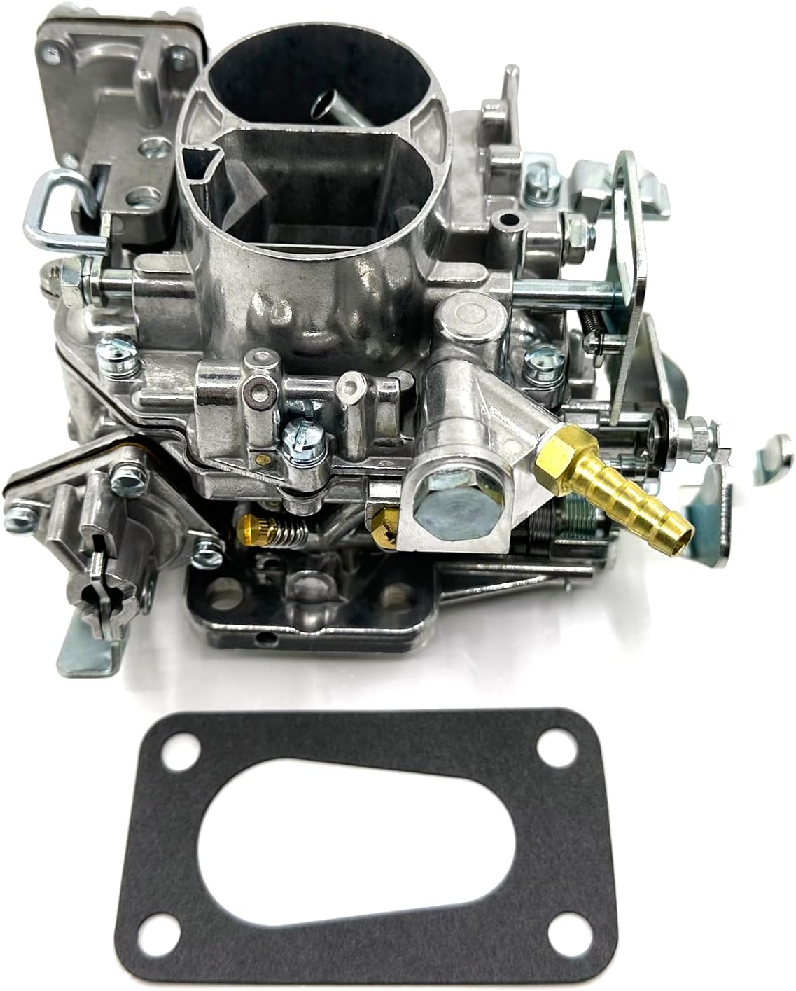 For Carburateur double corps Solex modèle 26/35 avec pompe de récupération - Convient pour moteur 2CV6 602 cm3 après 1982, en alliage d'aluminium.taille du venturi 26mm / 18mm