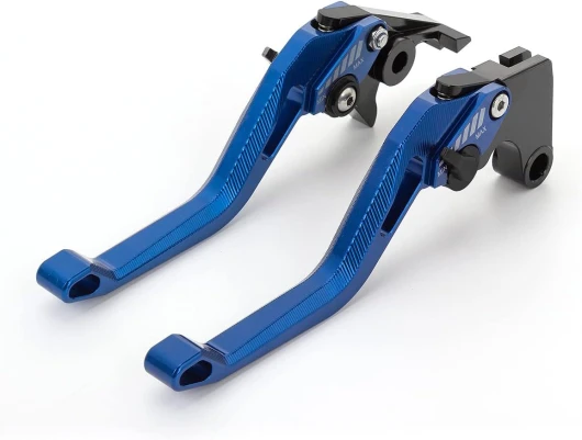 NICEDOLL Leviers de frein d'embrayage 3D à losange pour RE Scram 411 2022-2023, Continental GT 650,650 Interceptor INT650, 535 GT Continental, Classic 500 C5 et B5, Continental GT 535 2013-2018 Bleu