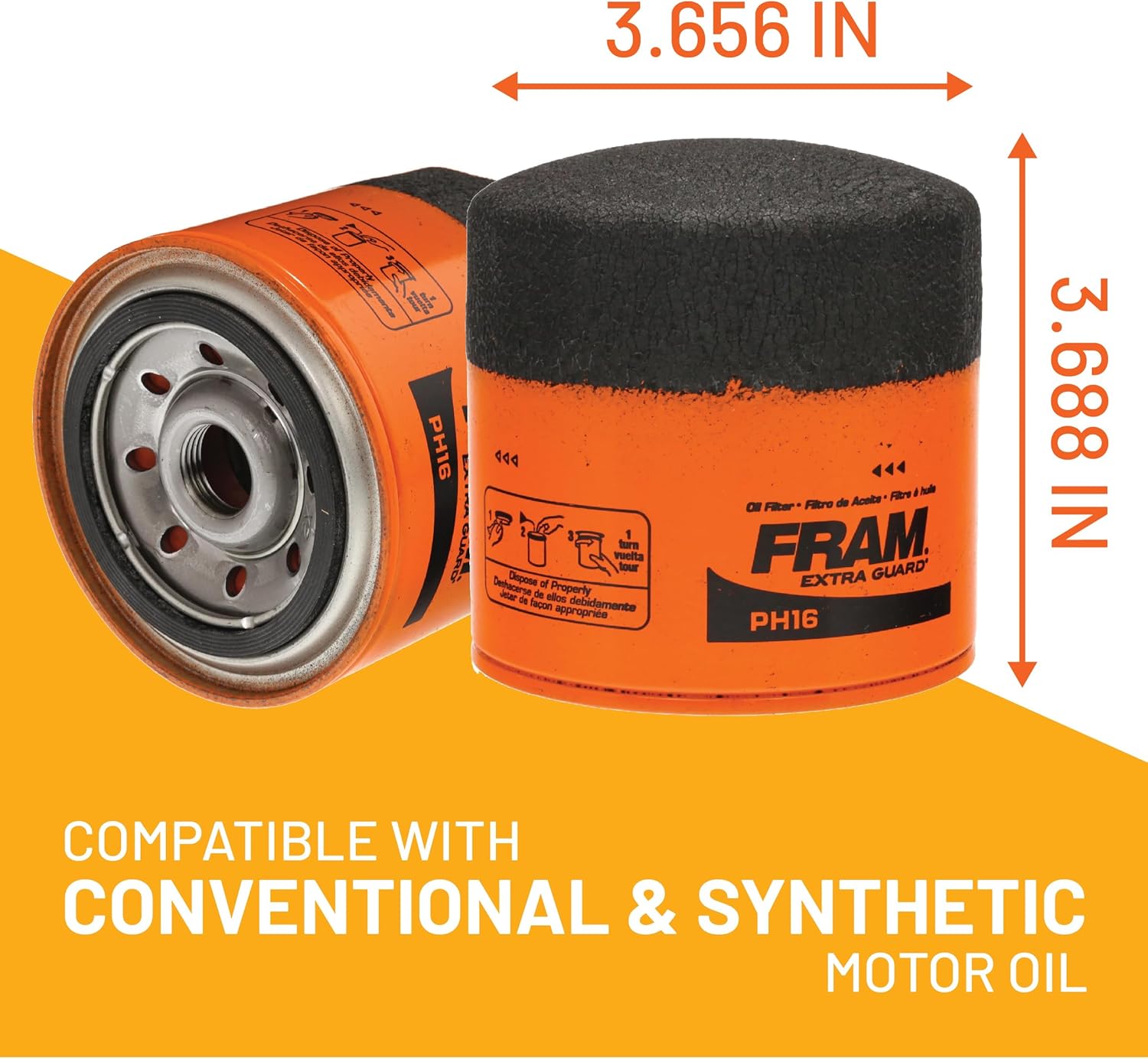 Fram ph16 Filtre à Huile Protection supplémentaire