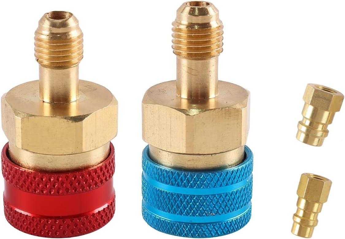 Gorise Kit de conversion de connecteur côté haut/bas pour recharge de climatisation R-1234yf, 2 pièces