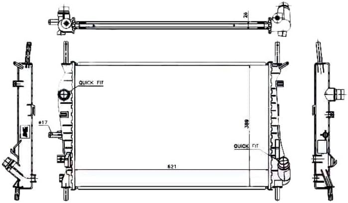 EDA PREMIUM voiture RADIATEUR EAU 1216264