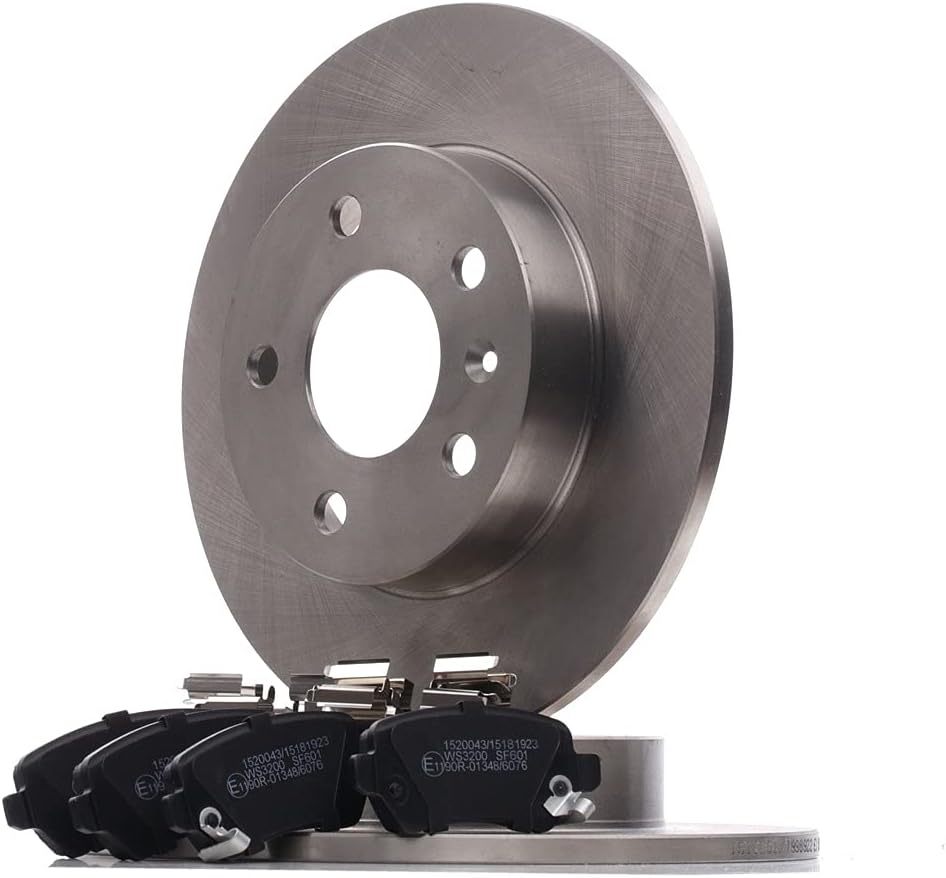 Disques et plaquettes de freins 3405B0456 Essieu arrière avec agrafe plein