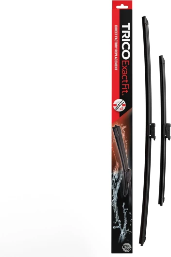 Exact Fit Essuie-glaces- Longueur:580/530MM - 1 Paire de Balais avant Smart Fortwo Cabrio 451 2007- et Coupe 2007 580/530mm Pinch Tab