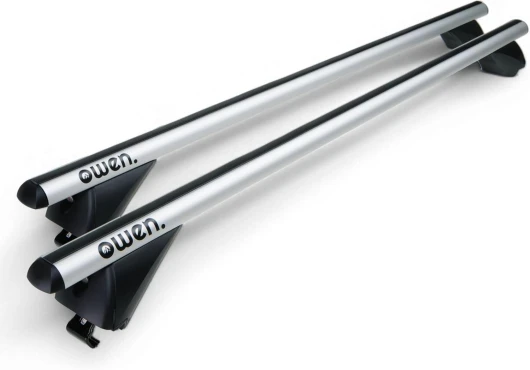 Barres de Toit transversales I Owen 3.0 I Porte Bagage Voiture I Aluminium I 120 cm I Rails fermés I Jusqu'à 90 kg I Universelle I Galerie de Toit 120 cm Gris (Aluminium)