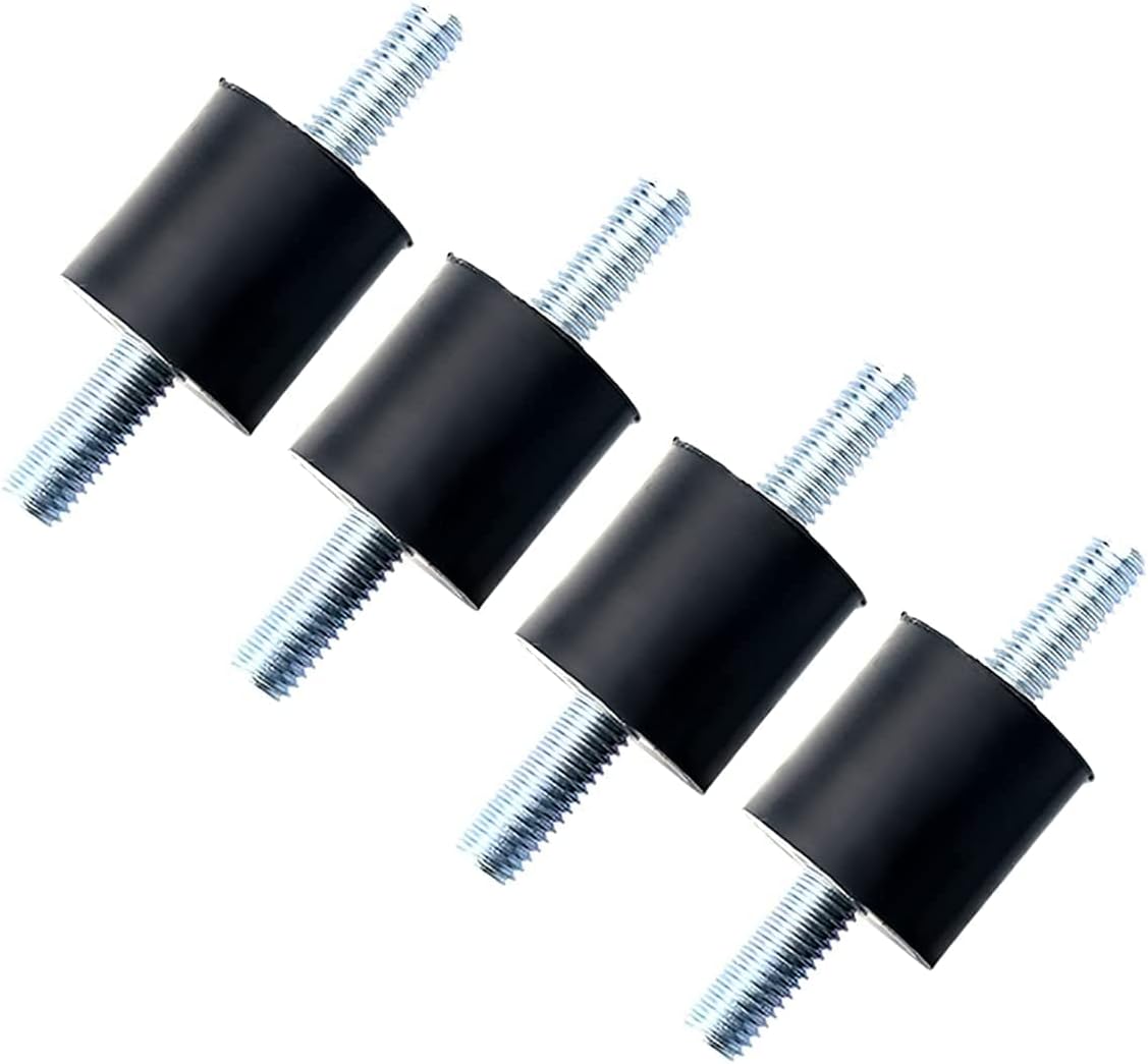 Fairedear 4 x M6 Externe Double Fil Amortisseur Support en Caoutchouc Anti Vibration Silent Lock pour Bateau Voiture 25x20 Bobine m6 25x20