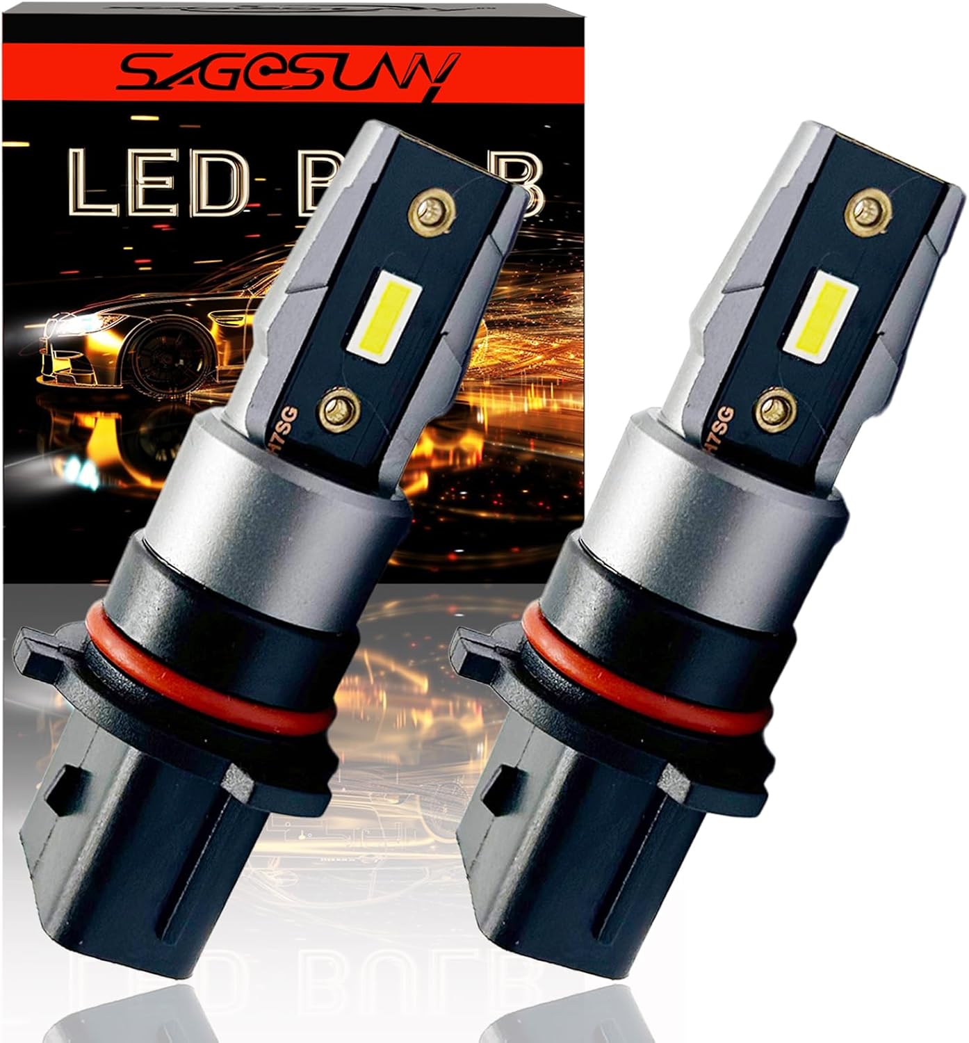 Ampoule P13w LED Anti-erreur ODB DC 12V 1200lm 6000K Pur Blanc éclairage Pour Feux D'antibrouillard, Feux de Jour, Feux de Diurnes - Garantie de 18 Mois