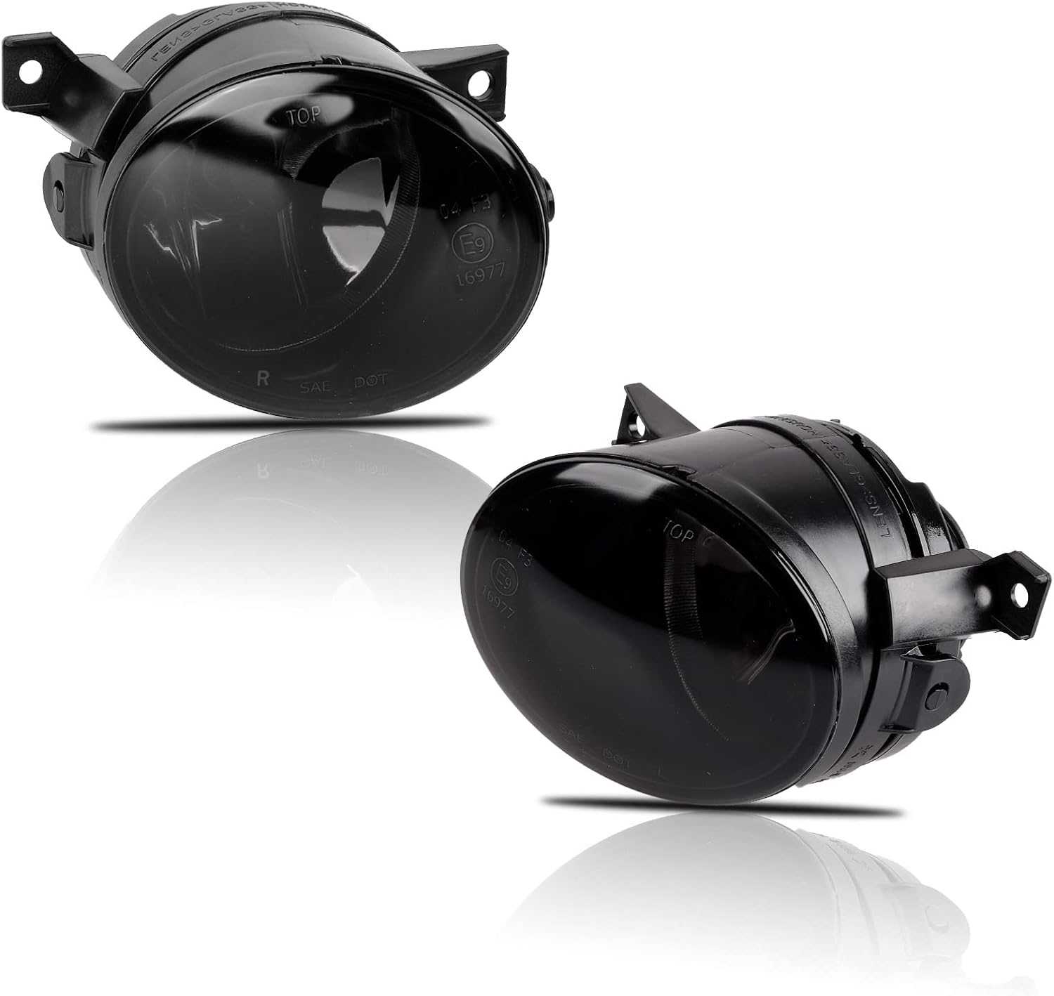 TOPTHAN 2X Feux anti-brouillard pour Volkswagen GTI Golf 5/V Jetta III/3 Scirocco Up Amarok (VW 1K1 1K5 1K2 137 138 MK5 MKV) SEAT Mii KF1Skoda Citigo 10/2003-04/2017 Phares antibrouillard fumée Lentille fumée