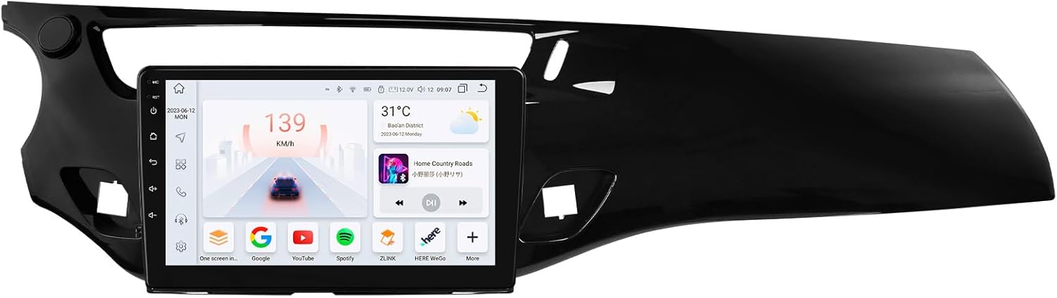 Autoradio Android 13 pour Citroën C3 DS3 2010-2016, 8 cœurs 4G + 32 Go Navi Support autoradio sans Fil Carplay/Android Auto Bluetooth Dab WiFi 4G Lien Miroir caméra arrière/Avant (Noir) black