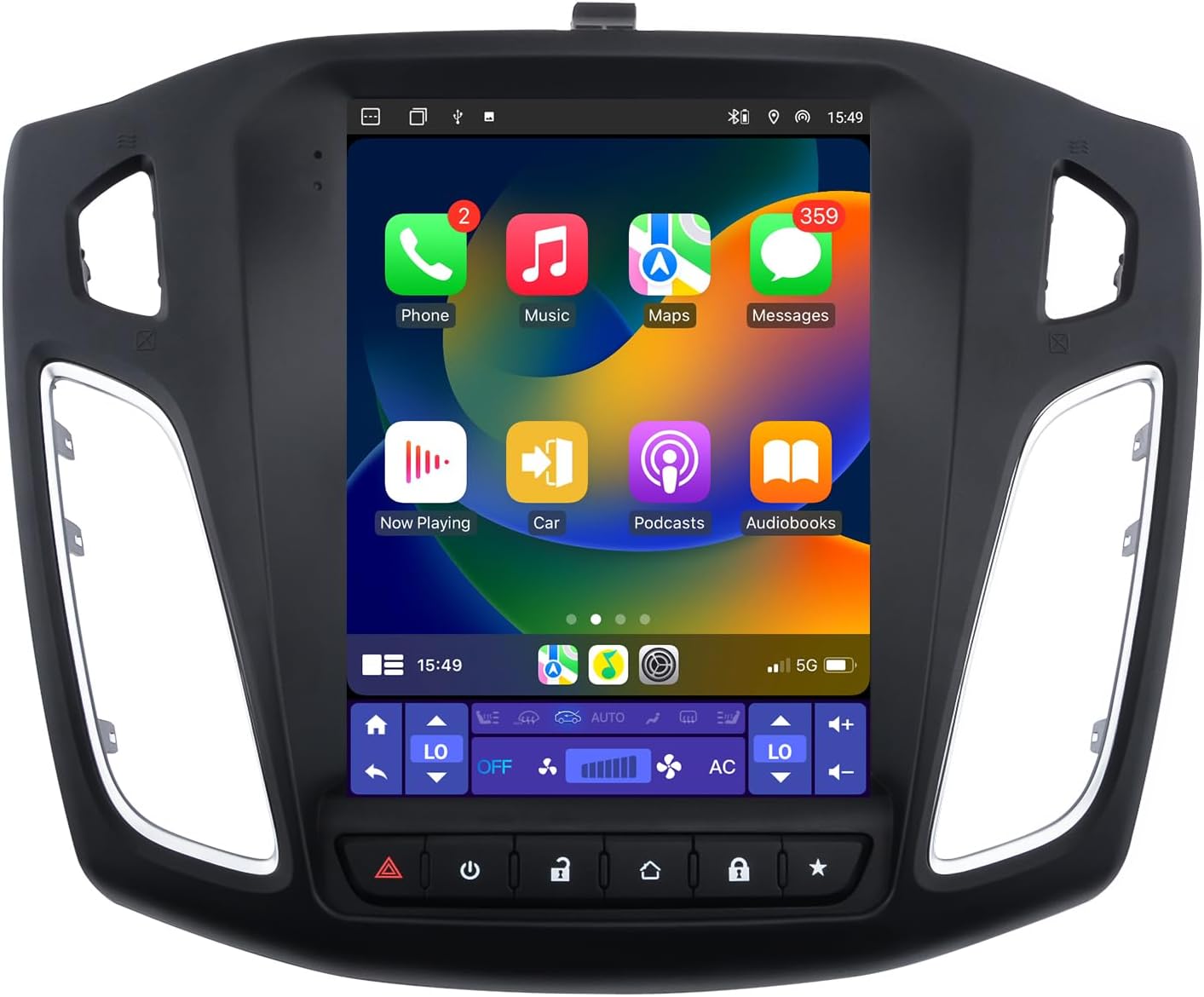 Autoradio Android 13 pour Ford Focus MK3 (2012-2017), 9.7" IPS Écran Tactile, 4G+WiFi, CarPlay & Android Auto, 4Go RAM + 64Go ROM, Bluetooth, GPS, FM/AM, DSP