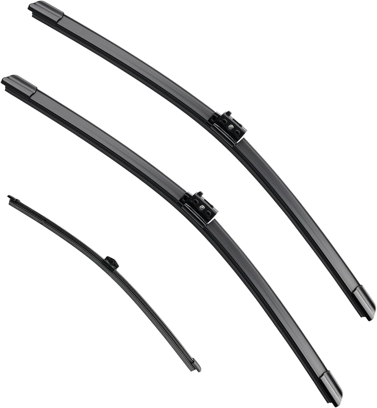 MACHSWON Lot de 3 balais d'essuie-glace for Mercedes-Benz Metris 2016-2023 - Ensemble de balais d'essuie-glace avant et arrière 28" + 18" + 15"