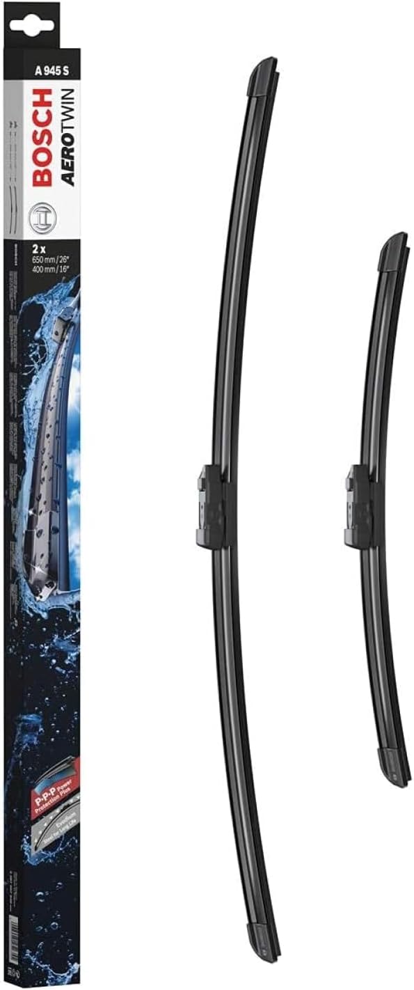 Balais d'essuie–glace plats Aerotwin A945S, Longueur: 650mm/400mm – 1 paire de balais avant