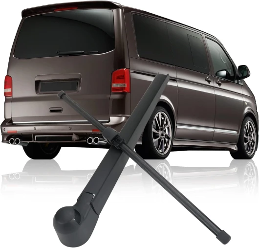 Bras d'essuie-glace arrière remplacement pour VW T5 Caddy 2003-2019 / Multivan Transporter, Essuie-glace arrière et bras, Kit de balai d'essuie-glace arrière de voiture étanche