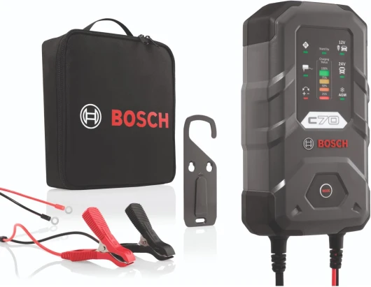C70 Chargeur de Batterie de Voiture - 10 Ampères avec Fonction de Maintien - pour Batteries 12/24 V Plomb-Acide, EFB, Gel, AGM et SLI C70 - 10A
