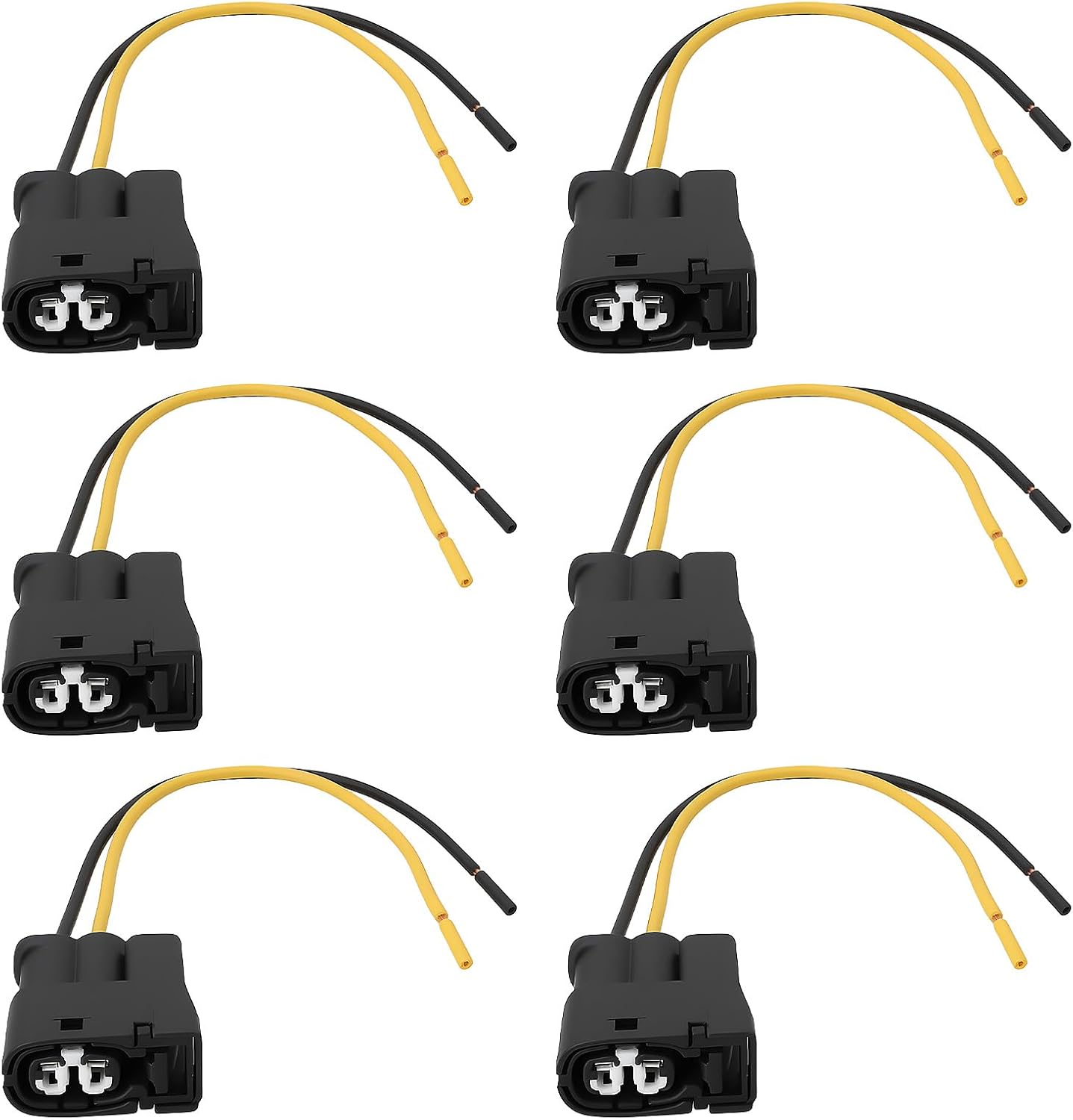 Lot de 6 bobines d'allumage compatibles avec les moteurs Toyota 1JZGTE 2JZGTE VVT-i Connecteurs terminés 919-02205