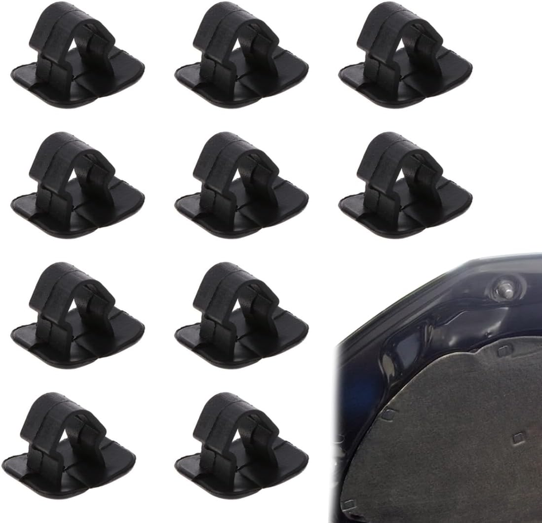DDKY 10 Pièces Clips De Support De Coussinet d'Isolation De Capot De Voiture, Insonorisation Capot Moteur Attache Capot Clip Attache