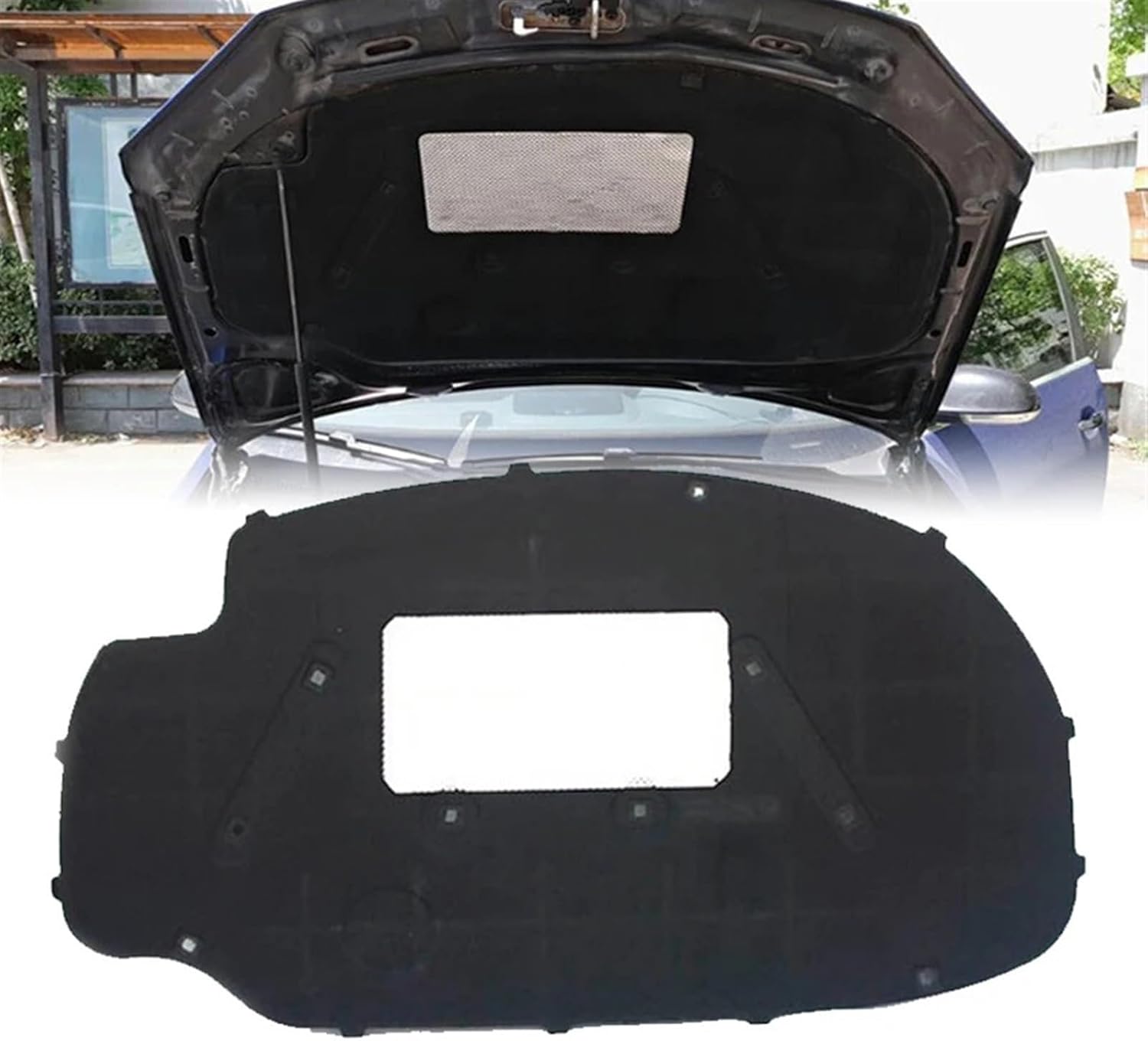 CAXUMO Capot de Moteur de Voiture en Coton d'isolation phonique et Thermique, for VW, for Golf 5, for Jetta 2006 – 2011 Tapis insonorisant