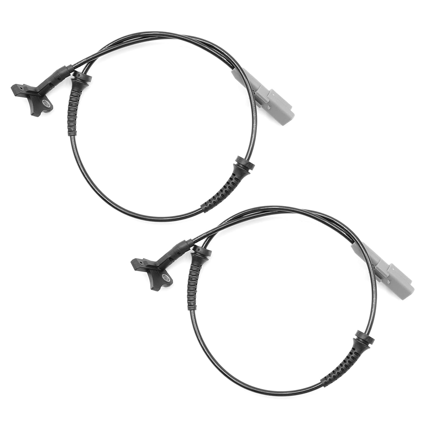 Ollanoos Lot de 2 capteurs de vitesse de roue ABS 4545F5 avant gauche droite, remplacement pour Citroën C4 DS4 DS5 Remplacement pour Peugeot 307 308 3008 5008, remplace 9665386780