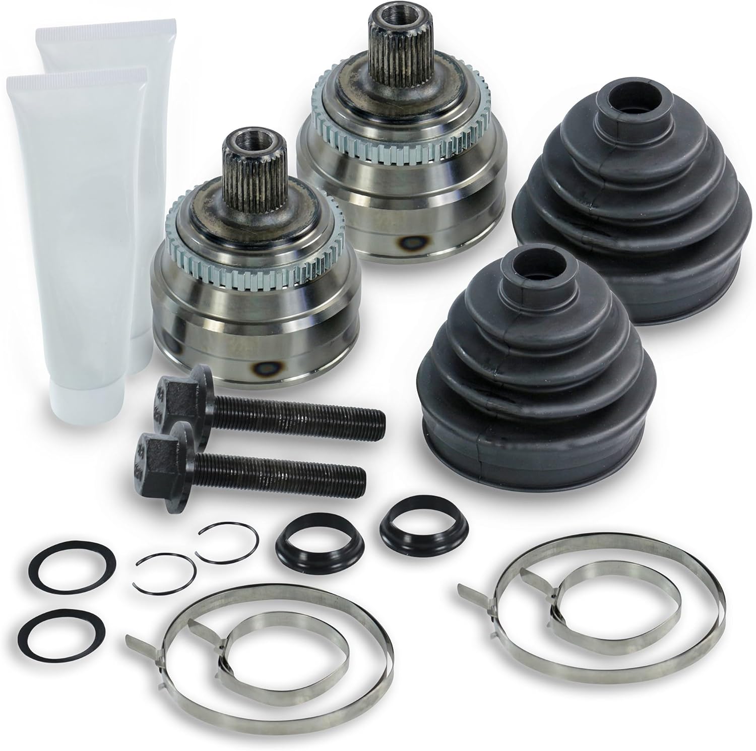 BESTPRICE 2x jeu de cardan arbre de transmission côté roue Compatible avec AUDI 80 B3 Stufenheck (893, 894, 8A2),80 B4 Avant (8C5),80 B4 (8C2),90 B3 (893, 894, 8A2),CABRIOLET B3 (8G7),COUPE B3 (89, 8B