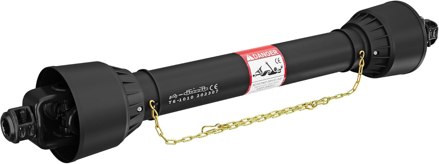 Arbre de transmission T6 Cardan 1010-1310mm 830Nm 540tr/min, Prise Force, 74kW (100CV), 2x 1 3/8" 6D